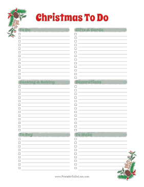 Christmas To Do