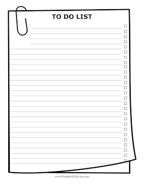 Paperclip To Do List