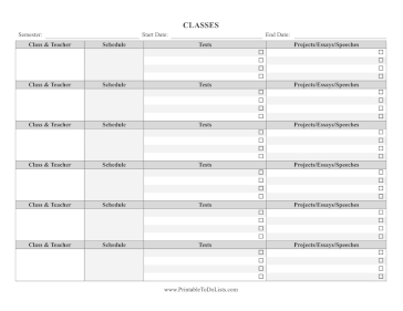 School Classes