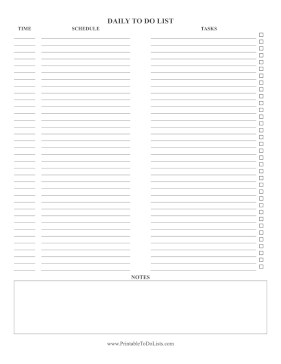 Simple Daily To Do List