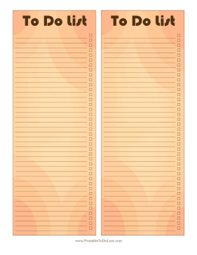 To Do Lists Orange