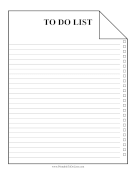 Blank Page To Do List