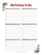 Christmas To Do