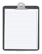 Clipboard Checklist