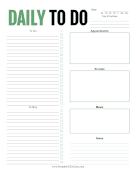 Daily To Do List