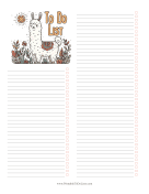 Llama To Do List