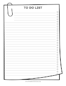 Paperclip To Do List