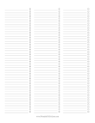 Three-Column Checklist