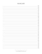 To Do Checklist
