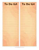 To Do Lists Orange
