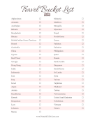 Travel Bucket List Asia