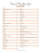 Travel Bucket List The Americas