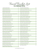 Travel Bucket List US National Parks